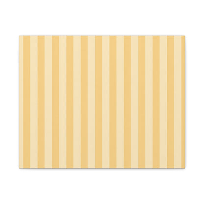 Buttercup Stripe Stretched Canvas Wall Art