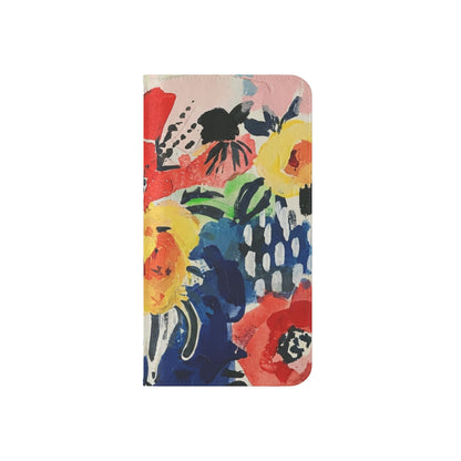 Abstract Flora Vegan Leather Flip Case