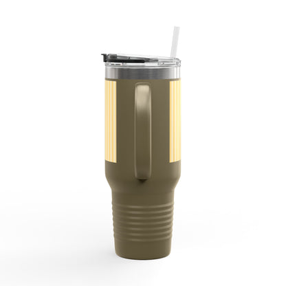 Buttercup Stripe 40oz Insulated Travel Mug