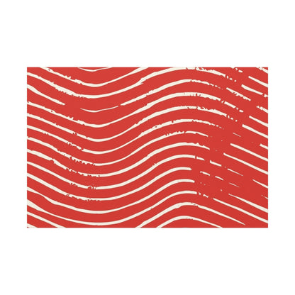 Scarlet Tide Stretched Canvas Wall Art