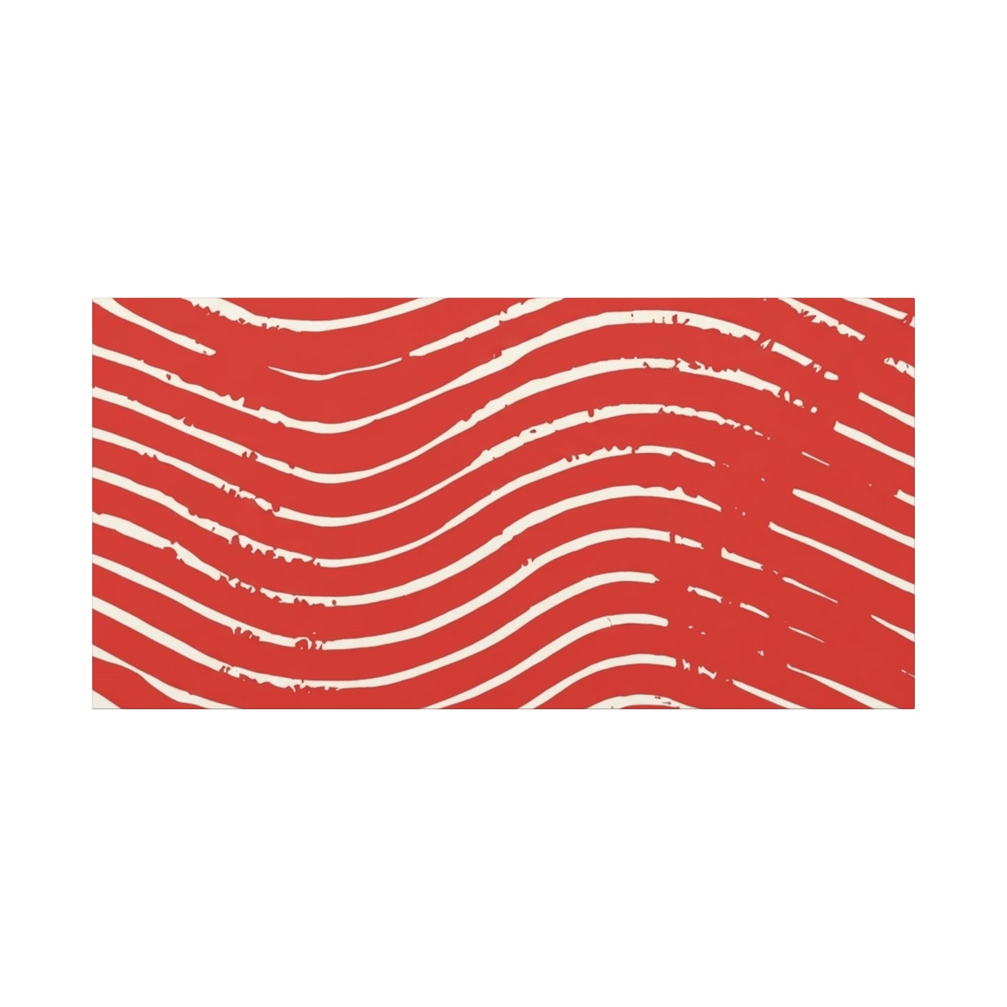 Scarlet Tide Stretched Canvas Wall Art