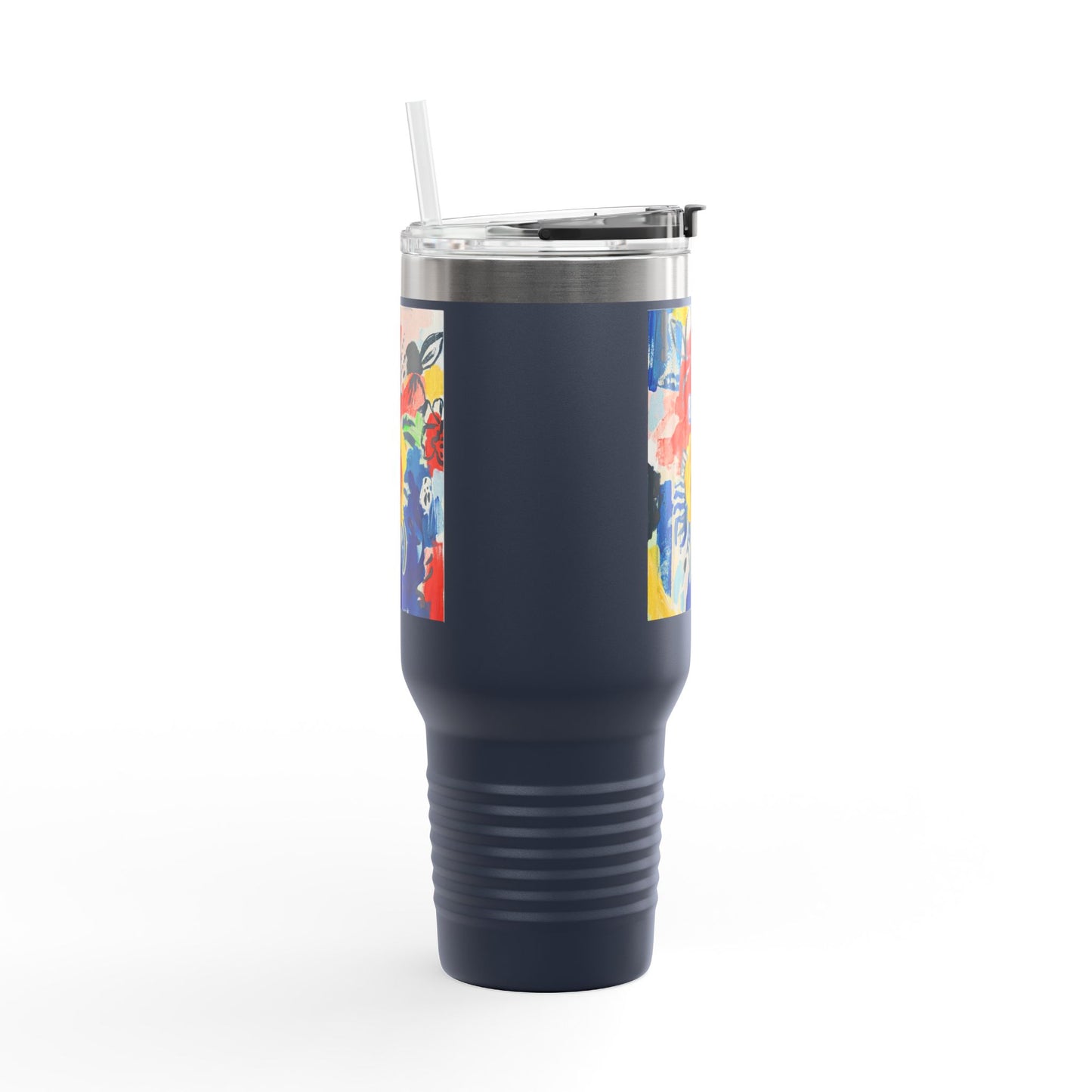 Abstract Flora 40oz Insulated Travel Mug