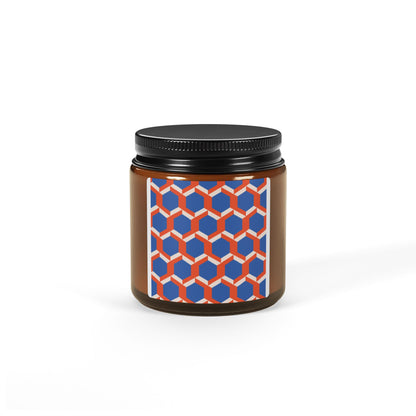 Vibrant Patterned Soy Candle - Cozy Home Decor, Eco-Friendly Gift, Aromatherapy Candle, Unique Centerpiece, Self-Care Essential