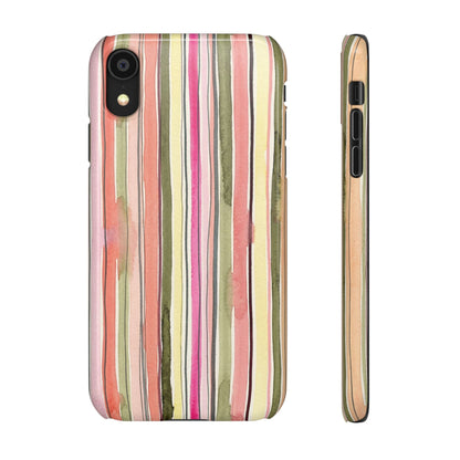 Summer Stripe Snap Phone Case