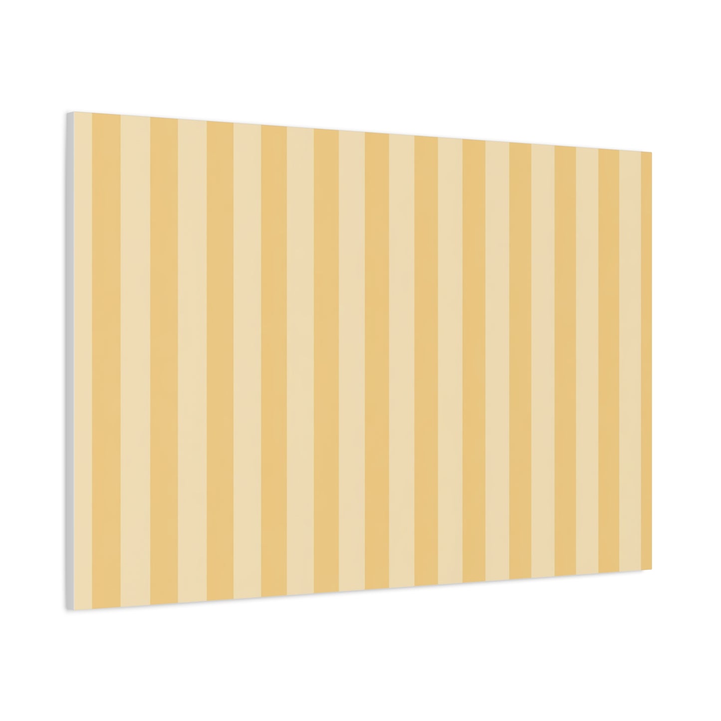 Buttercup Stripe Stretched Canvas Wall Art