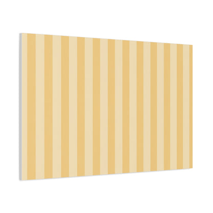 Buttercup Stripe Stretched Canvas Wall Art