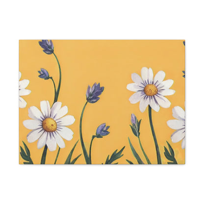 Spring Daisies Stretched Canvas Wall Art
