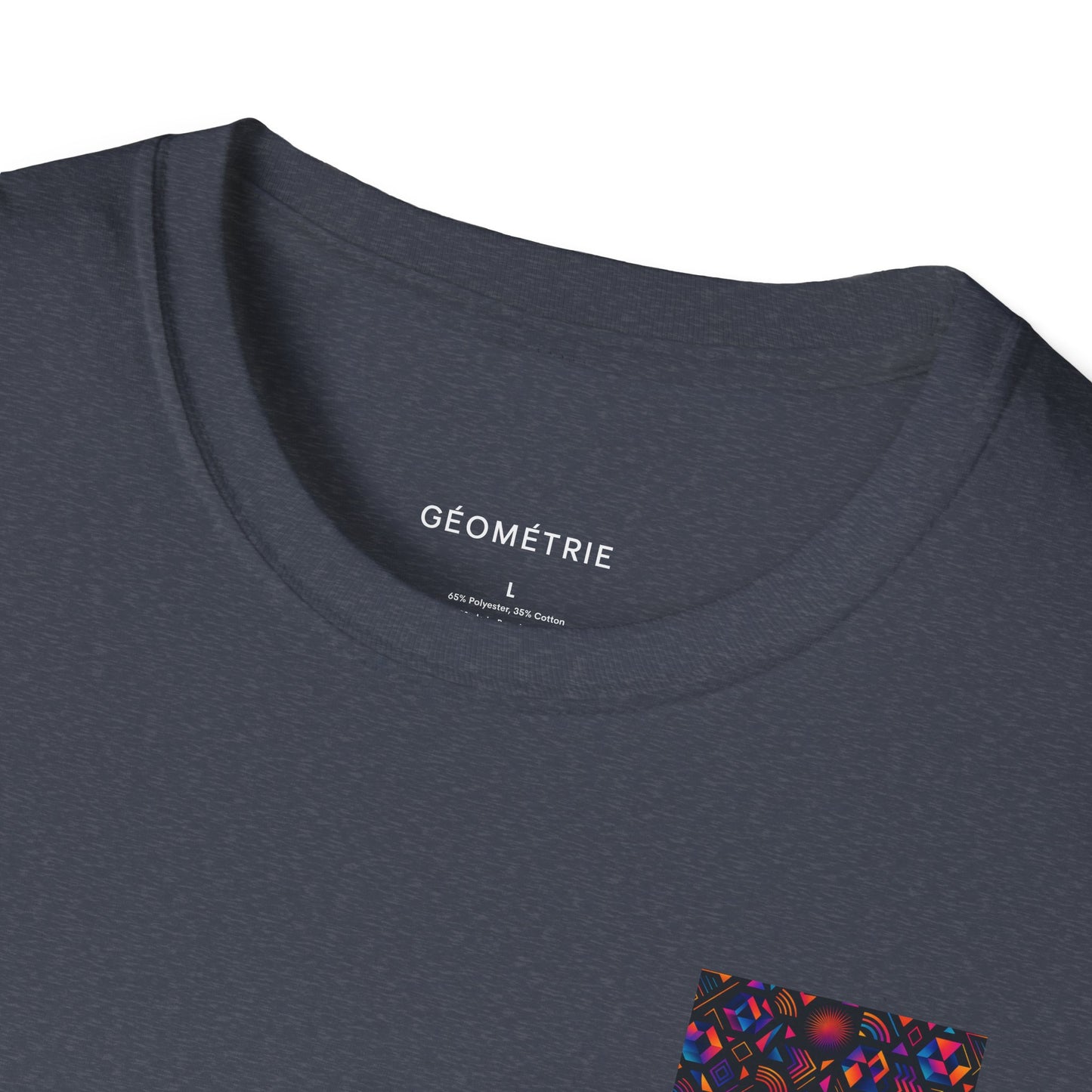 Geo Pattern Unisex Softstyle T-Shirt | Casual Everyday Tee, Graphic Shirt, Gift for Him/Her, Trendy Wear, Artsy Style (Pattern 05)