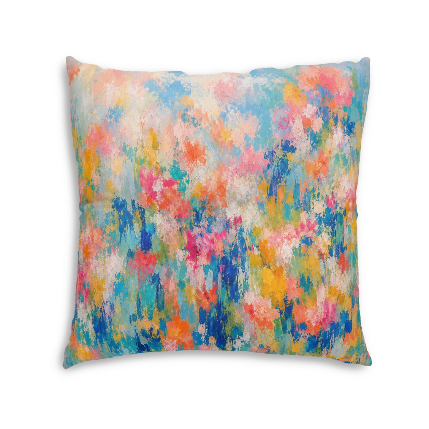Chromatic Meadow Square Tufted Floor Pillow