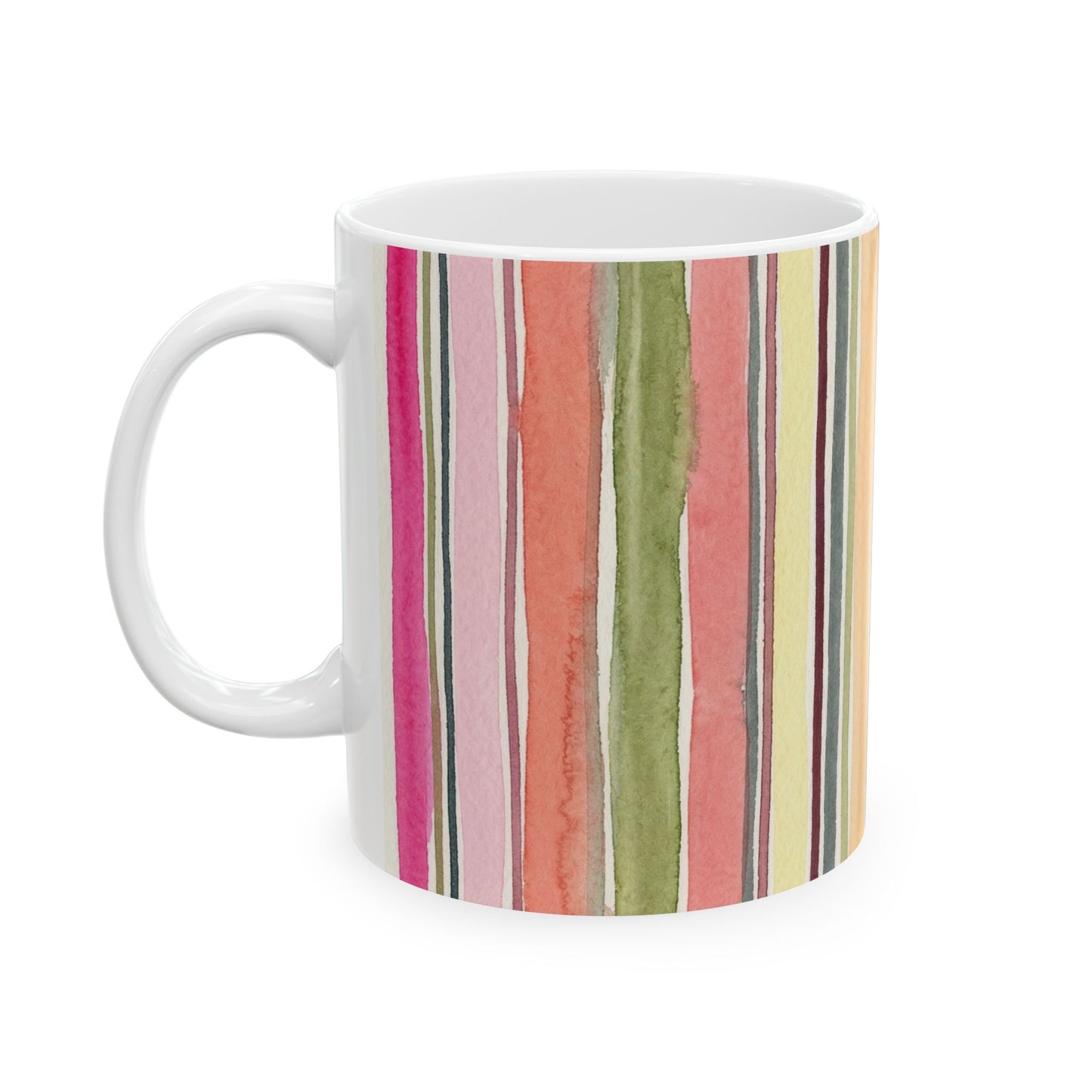 Summer Stripe Ceramic Mug