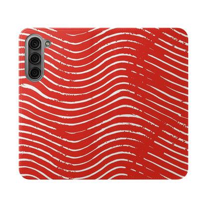 Scarlet Tide Vegan Leather Flip Case