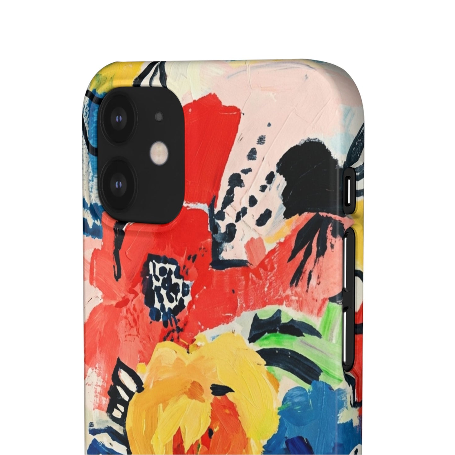 Abstract Flora Snap Phone Case