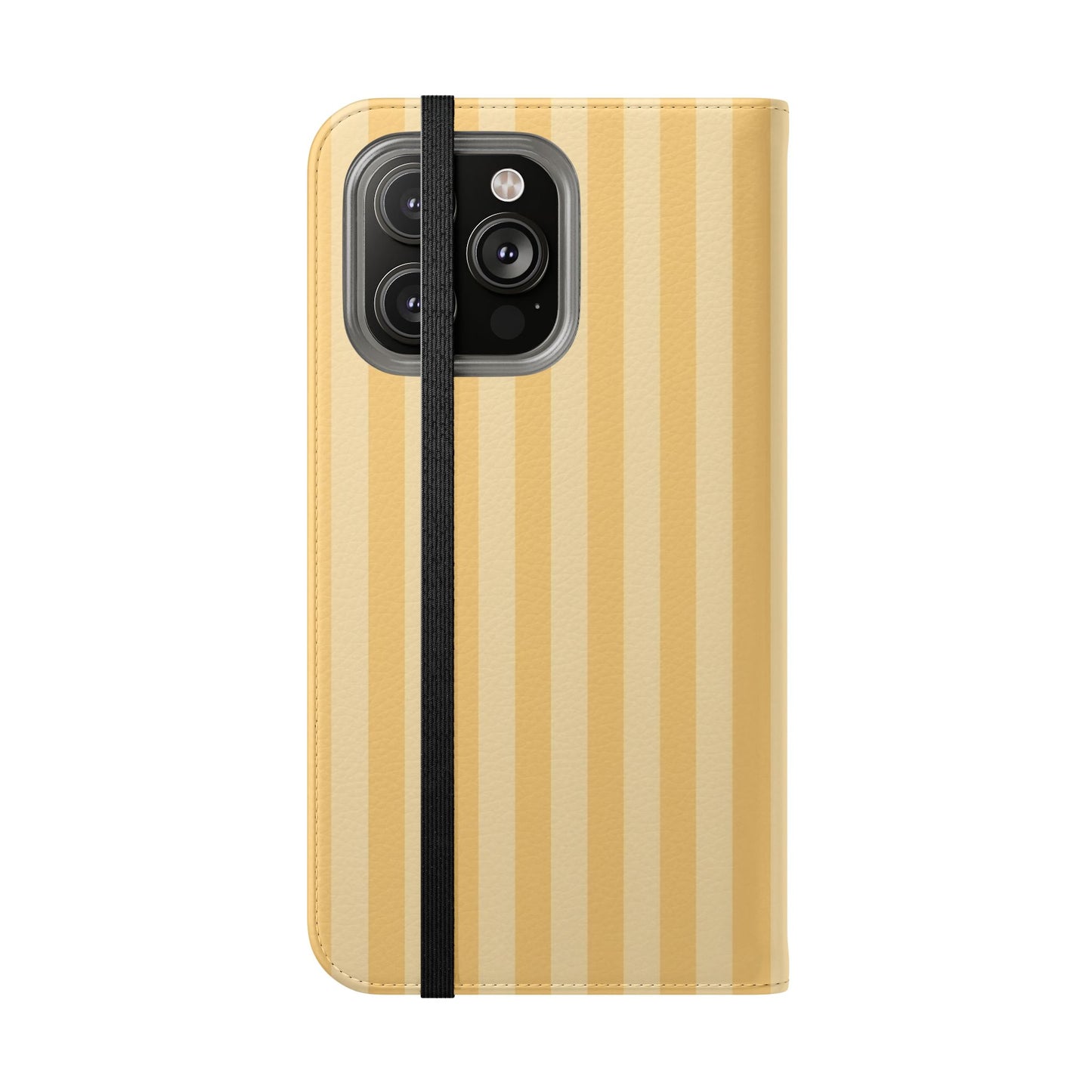 Buttercup Stripe Vegan Leather Flip Case