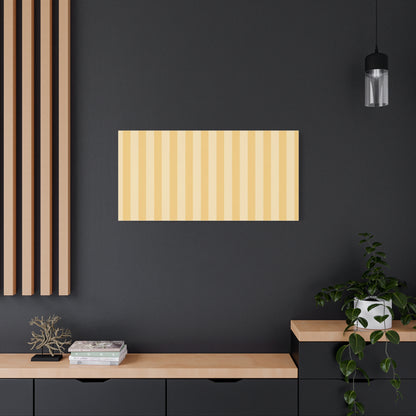 Buttercup Stripe Stretched Canvas Wall Art