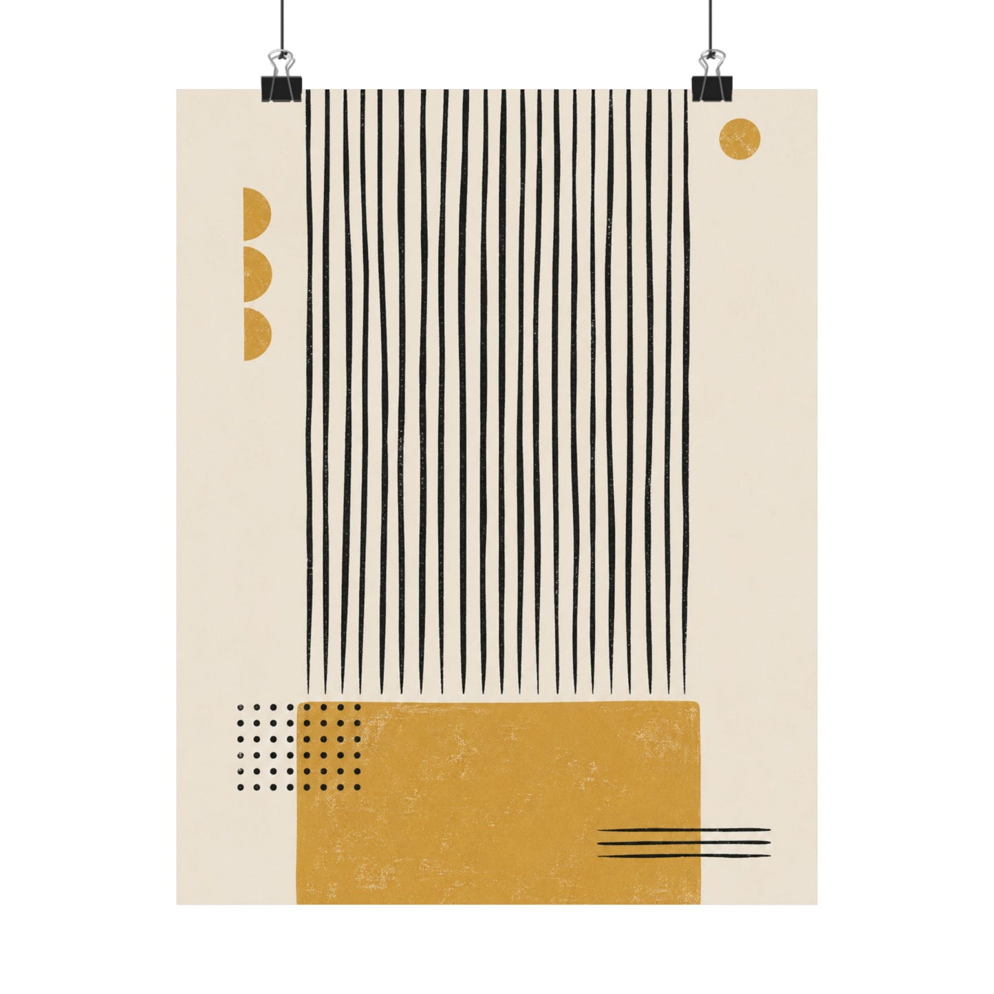 Ochre Cadence Art Poster