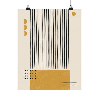 Ochre Cadence Art Poster