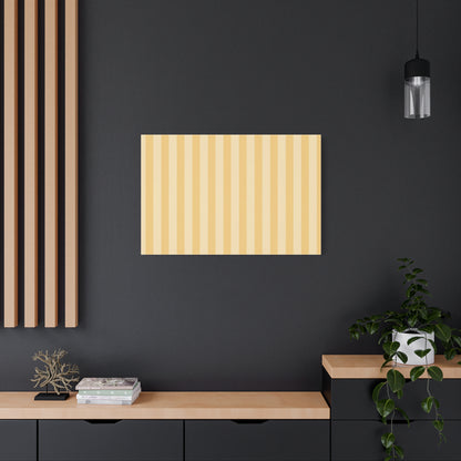 Buttercup Stripe Stretched Canvas Wall Art
