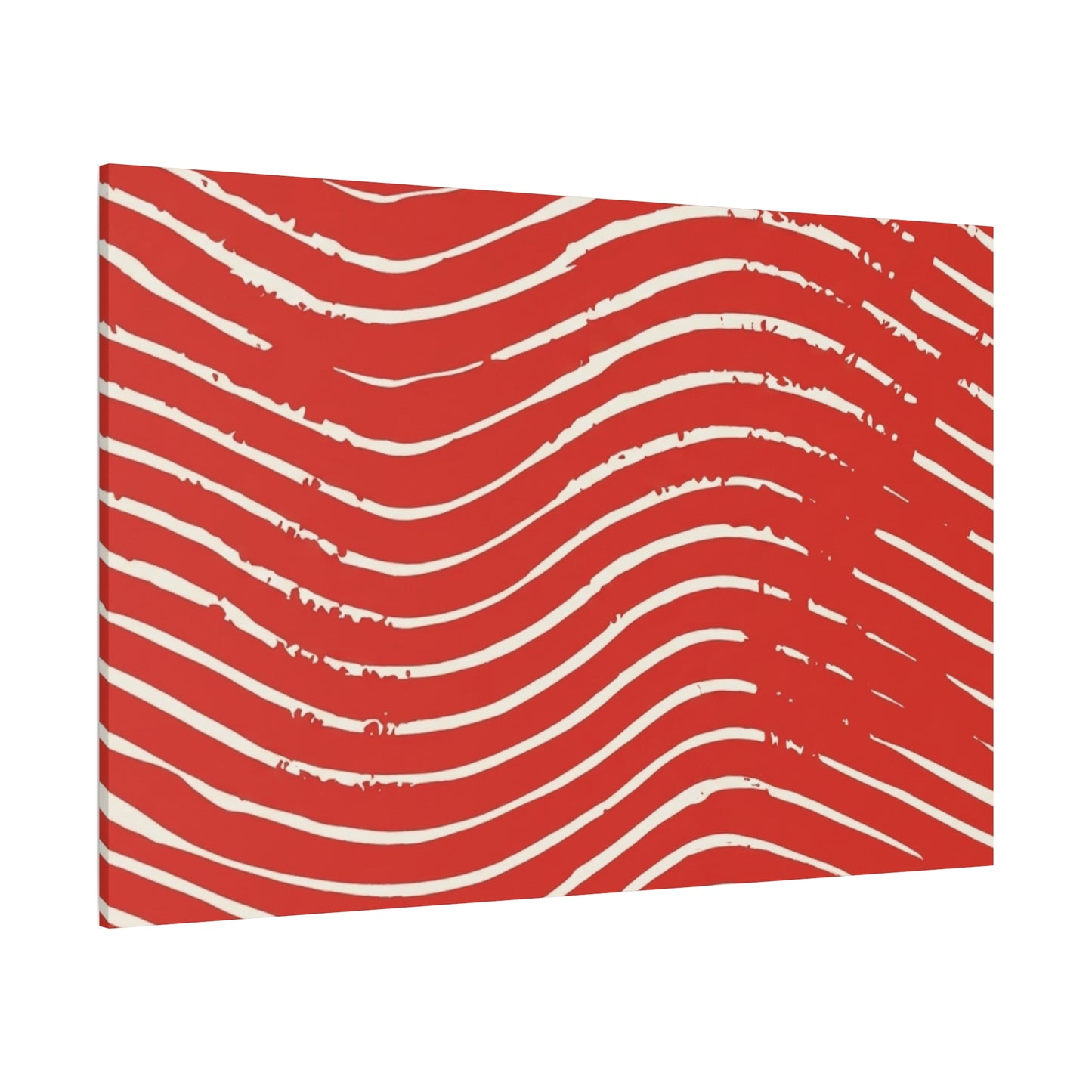 Scarlet Tide Stretched Canvas Wall Art