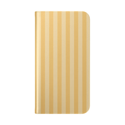 Buttercup Stripe Vegan Leather Flip Case