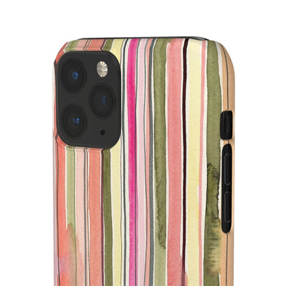 Summer Stripe Snap Phone Case