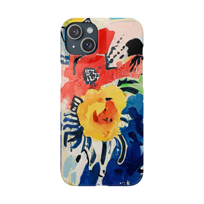 Abstract Flora Snap Phone Case