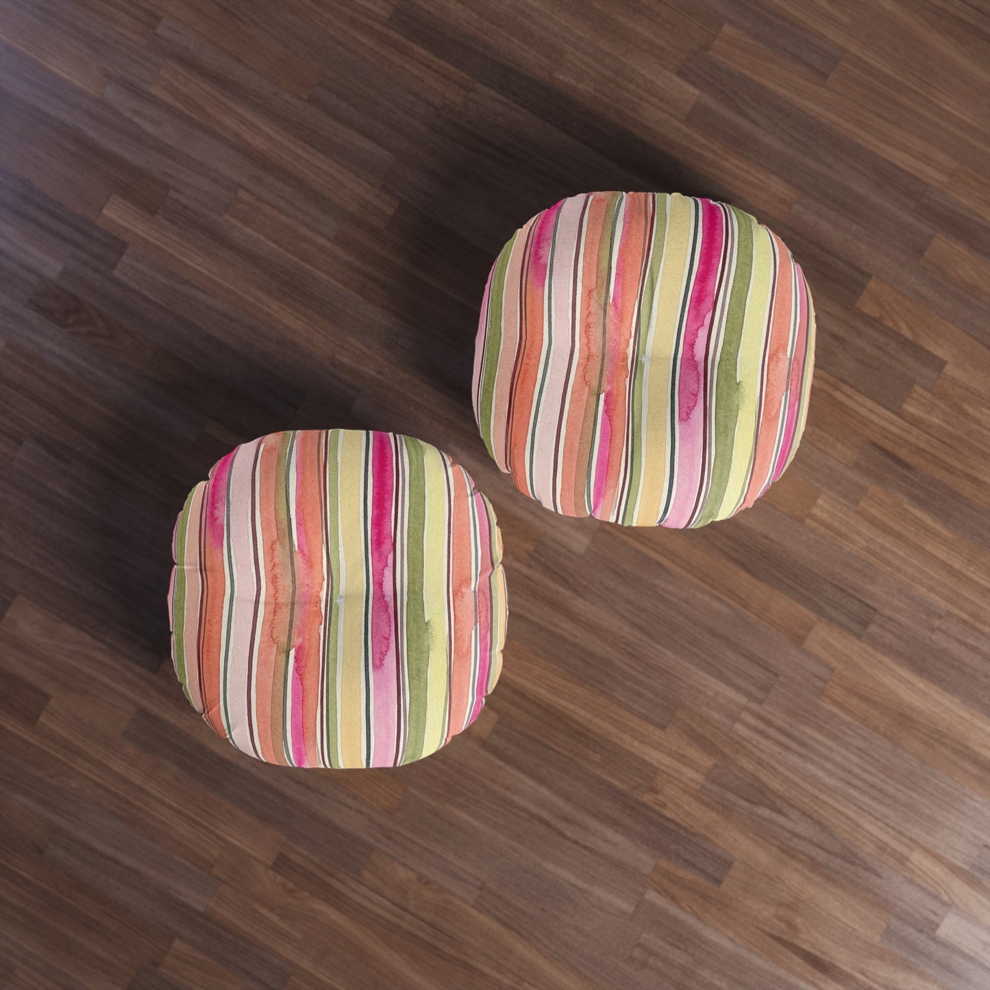 Summer Stripe Tufted Floor Pillow