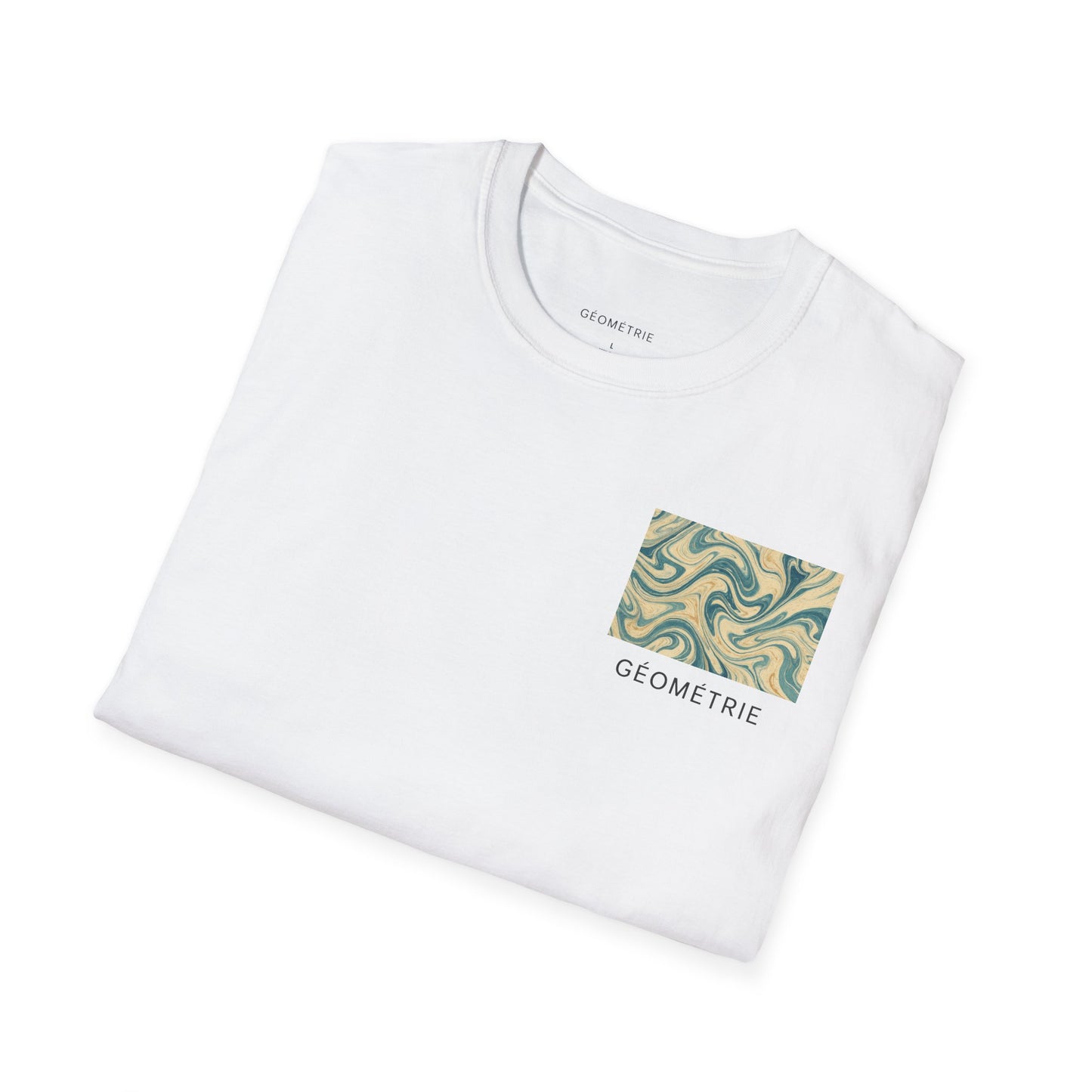 Geo Pattern Unisex Softstyle T-Shirt | Casual Everyday Tee, Graphic Shirt, Gift for Him/Her, Trendy Wear, Artsy Style (Pattern 06)