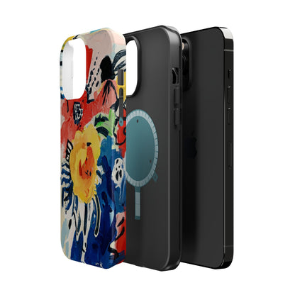 Abstract Flora Magnetic Phone Case
