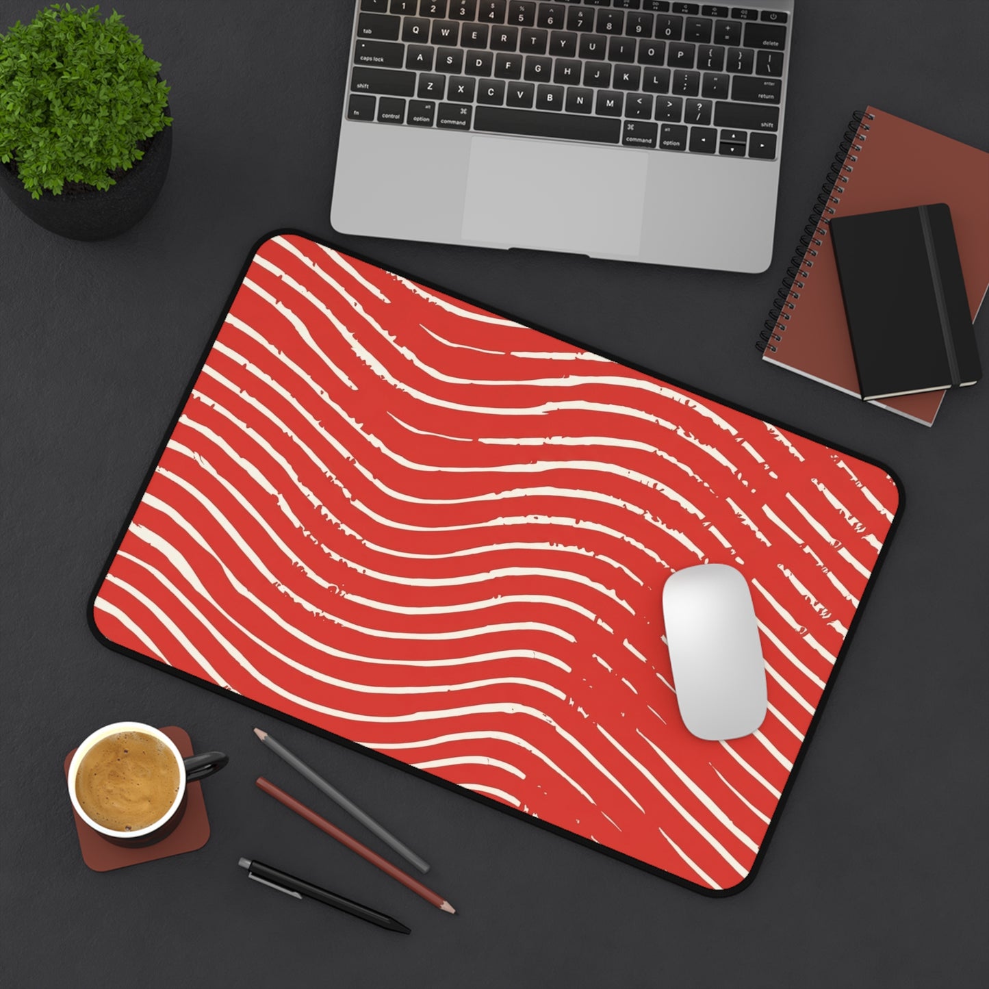 Scarlet Tide Desk Mat