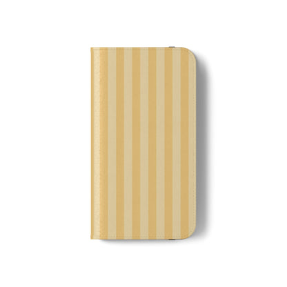 Buttercup Stripe Vegan Leather Flip Case