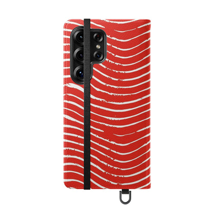 Scarlet Tide Vegan Leather Flip Case