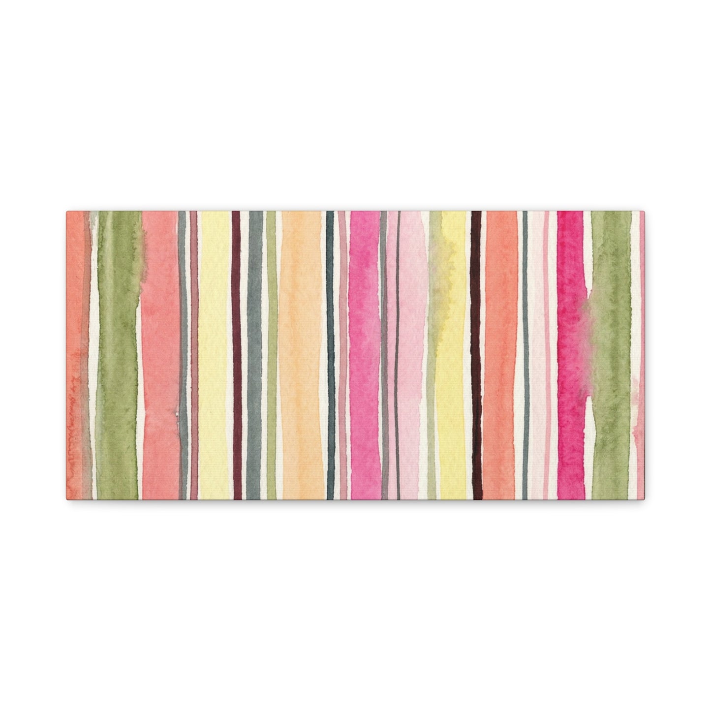 Summer Stripe Stretched Canvas Wall Art