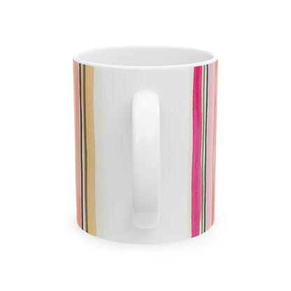 Summer Stripe Ceramic Mug