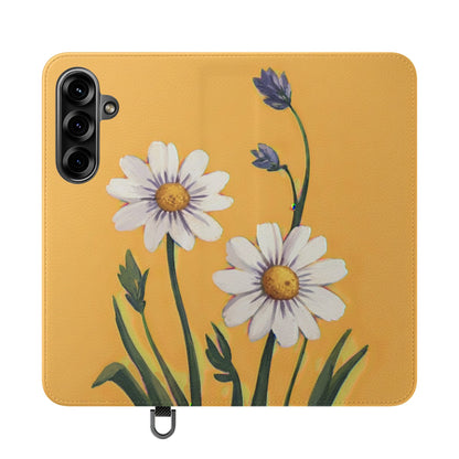 Spring Daisies Vegan Leather Flip Case