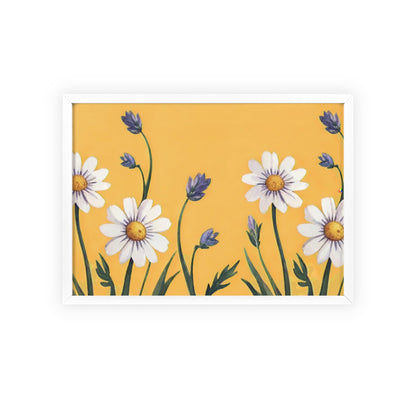 Spring Daisies Wood Framed Posters