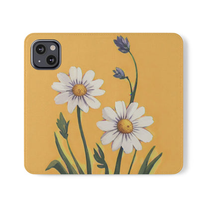 Spring Daisies Vegan Leather Flip Case