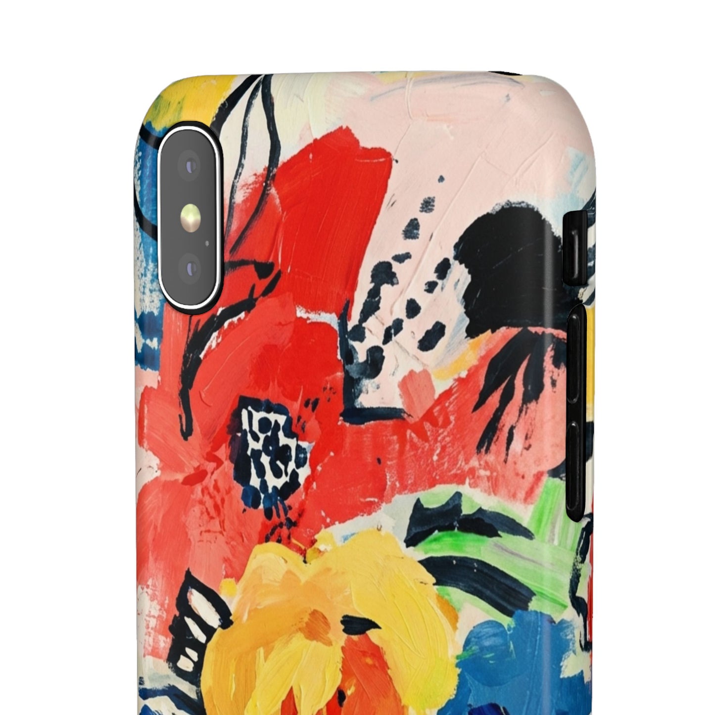 Abstract Flora Snap Phone Case