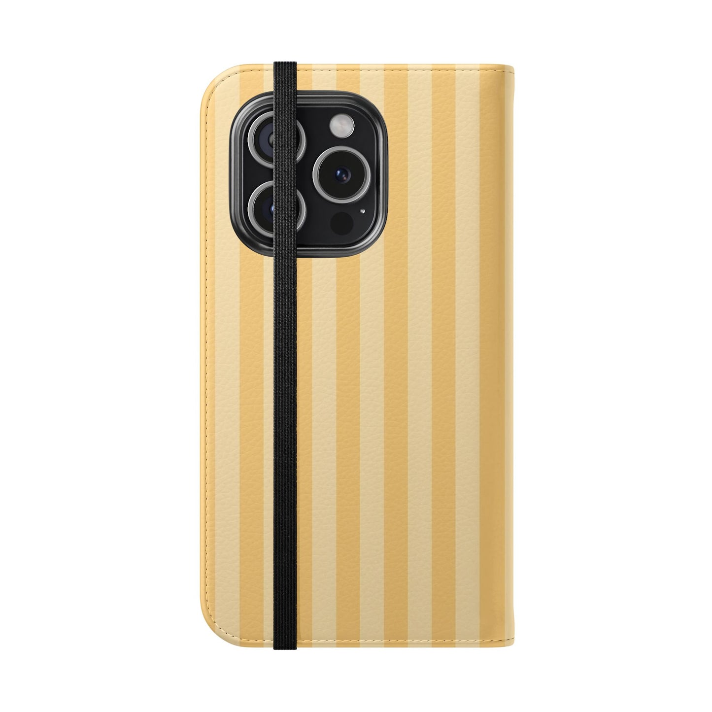 Buttercup Stripe Vegan Leather Flip Case