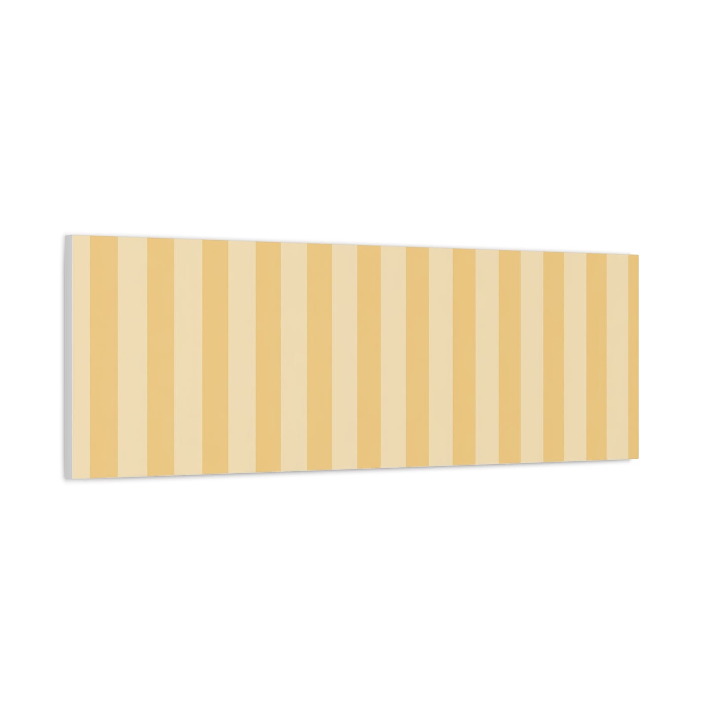 Buttercup Stripe Stretched Canvas Wall Art