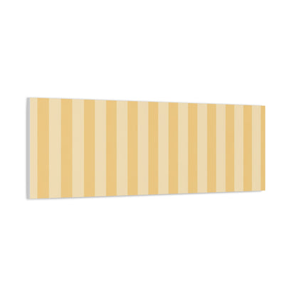 Buttercup Stripe Stretched Canvas Wall Art