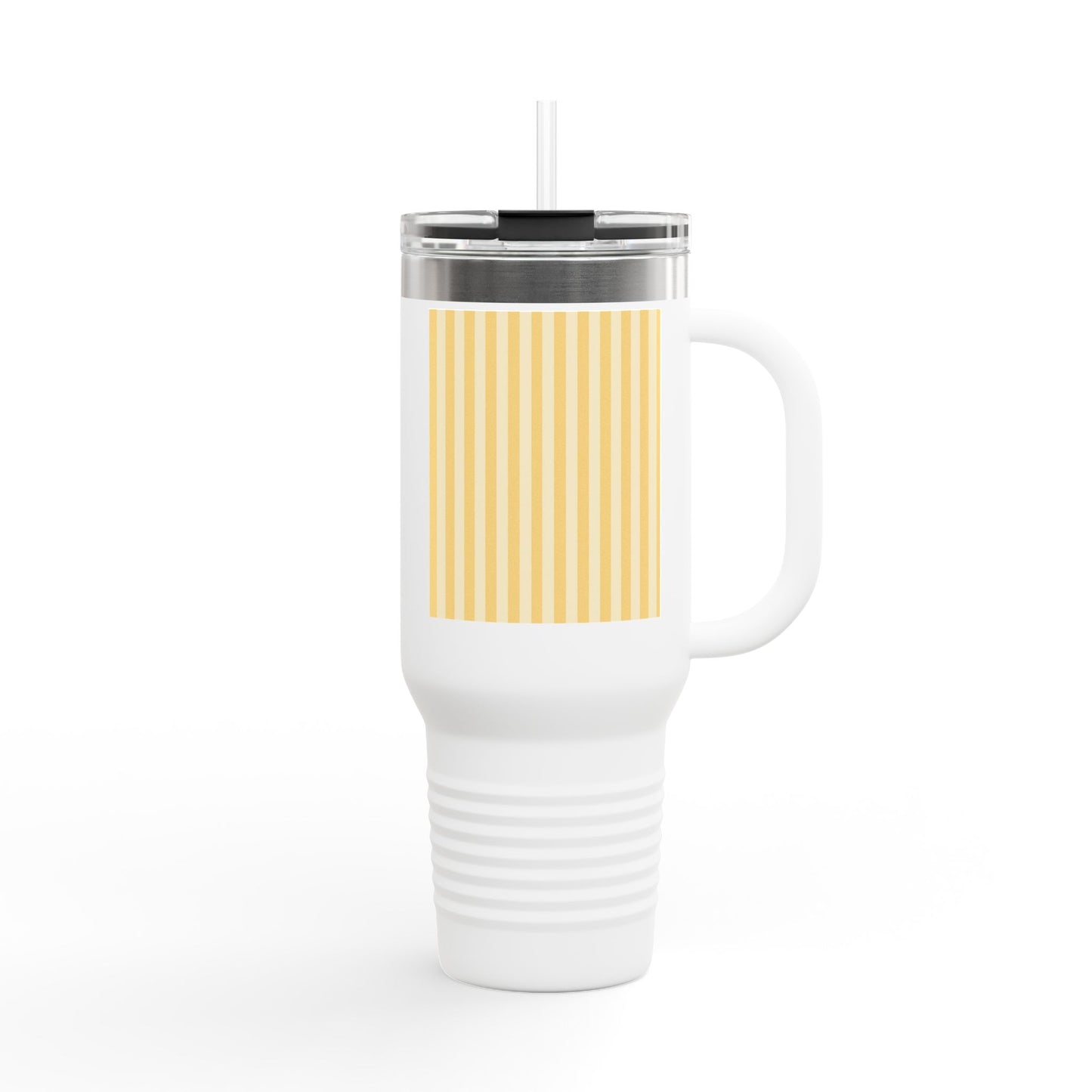 Buttercup Stripe 40oz Insulated Travel Mug