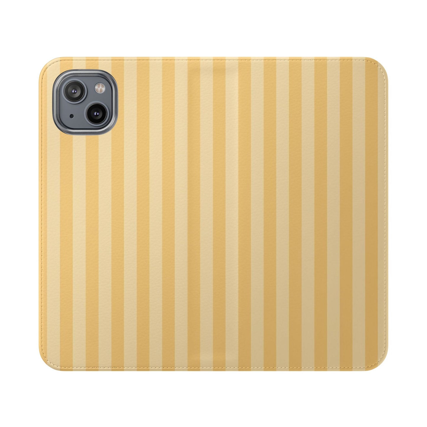 Buttercup Stripe Vegan Leather Flip Case