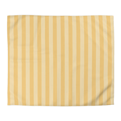 Buttercup Stripe Microfiber Duvet Cover