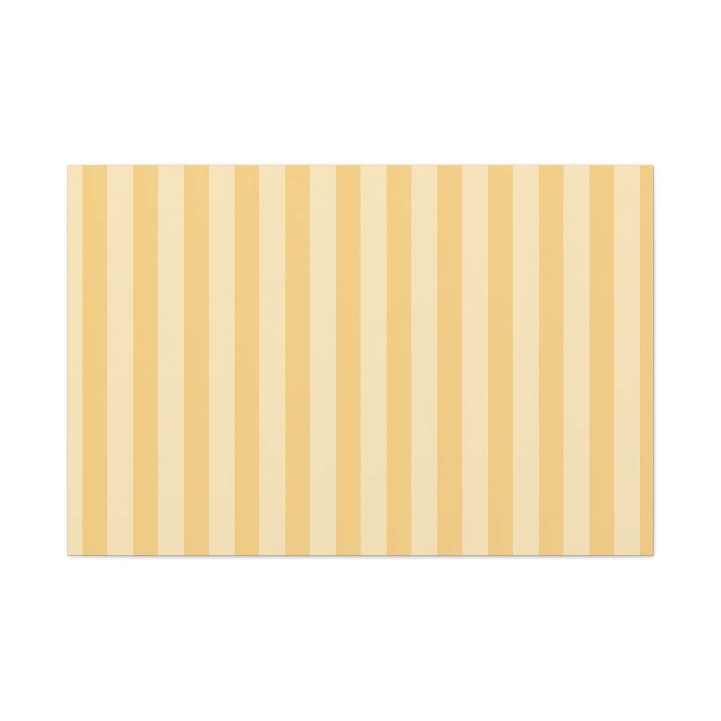 Buttercup Stripe Stretched Canvas Wall Art