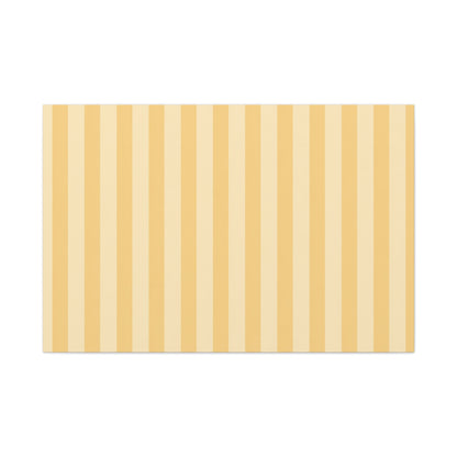 Buttercup Stripe Stretched Canvas Wall Art