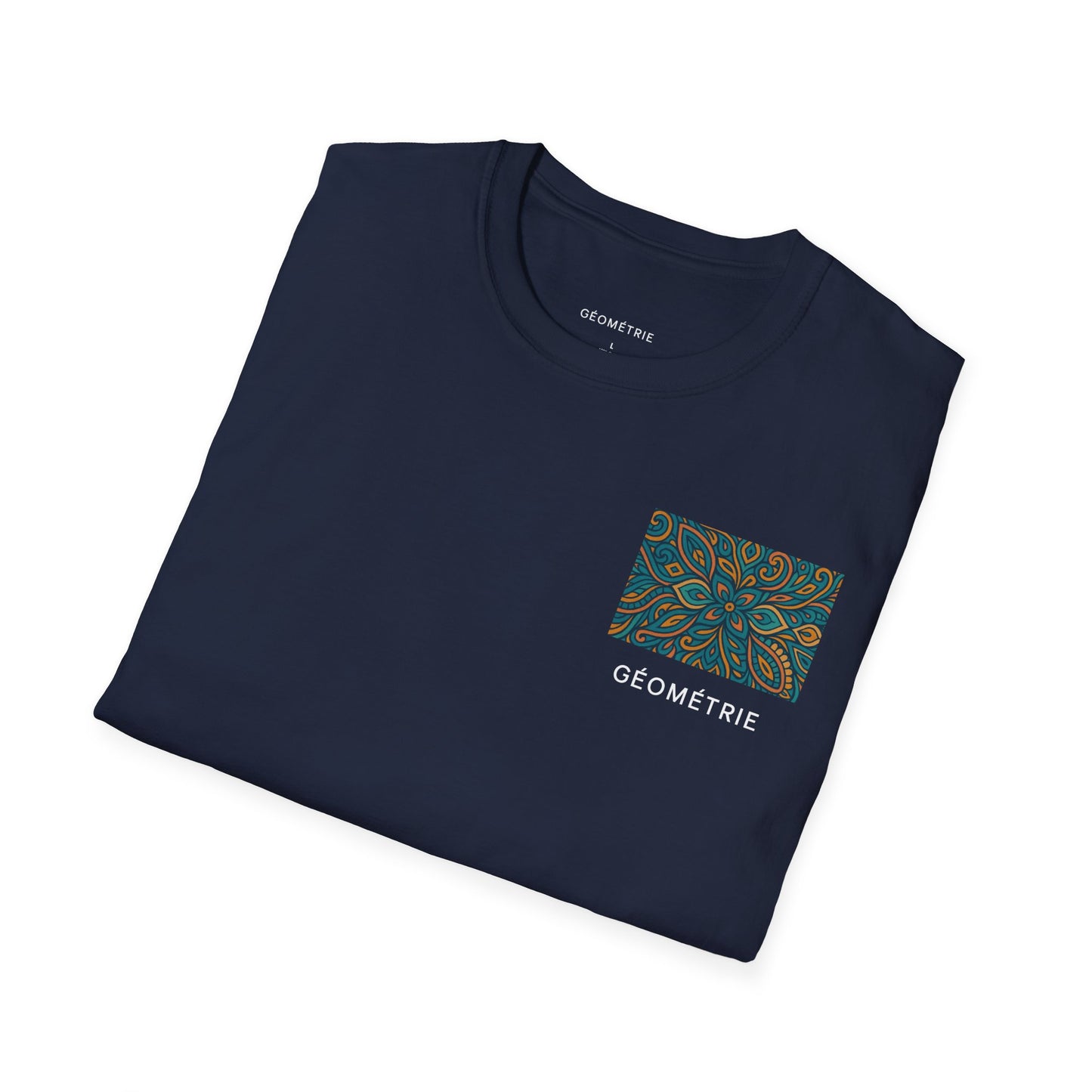 Geo Pattern Unisex Softstyle T-Shirt | Casual Everyday Tee, Graphic Shirt, Gift for Him/Her, Trendy Wear, Artsy Style (Pattern 04)