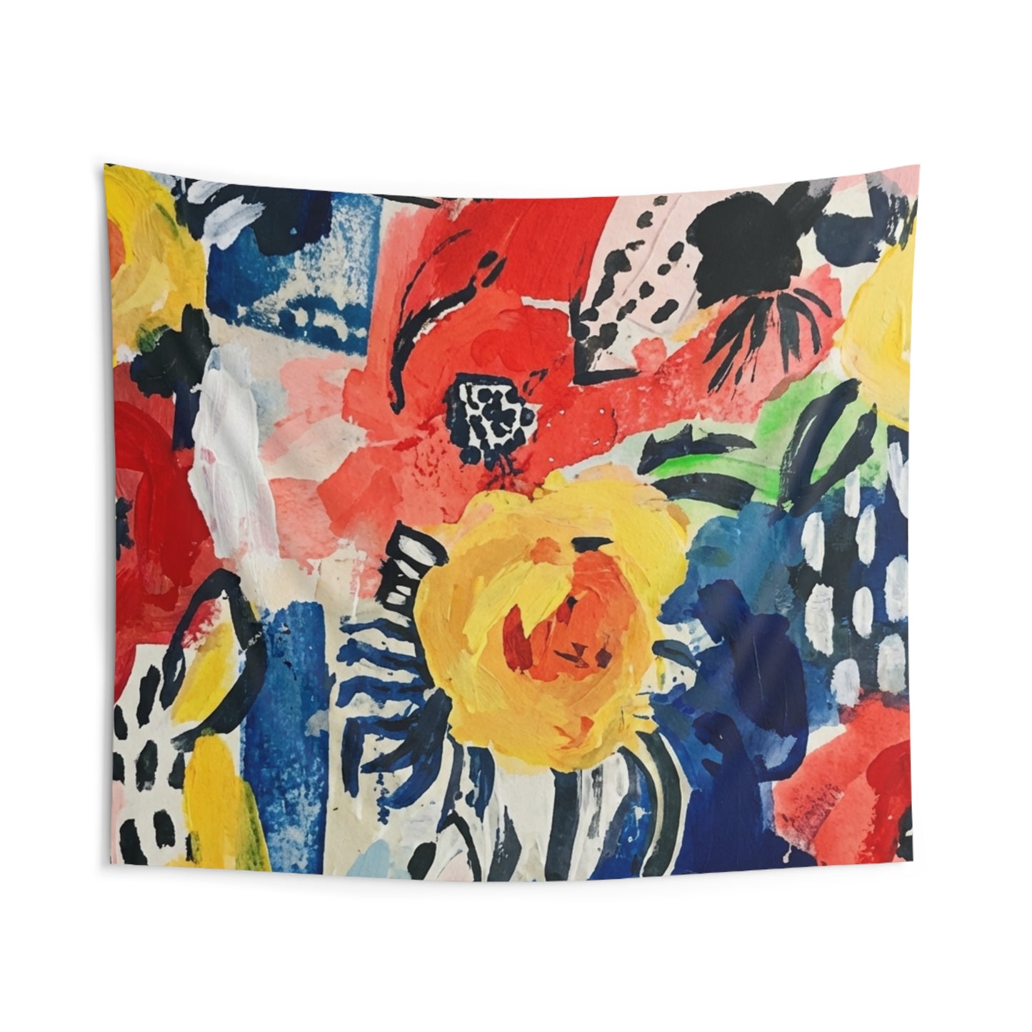 Abstract Flora Wall Tapestry