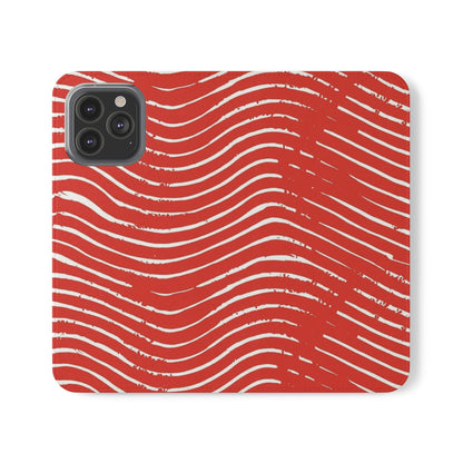 Scarlet Tide Vegan Leather Flip Case