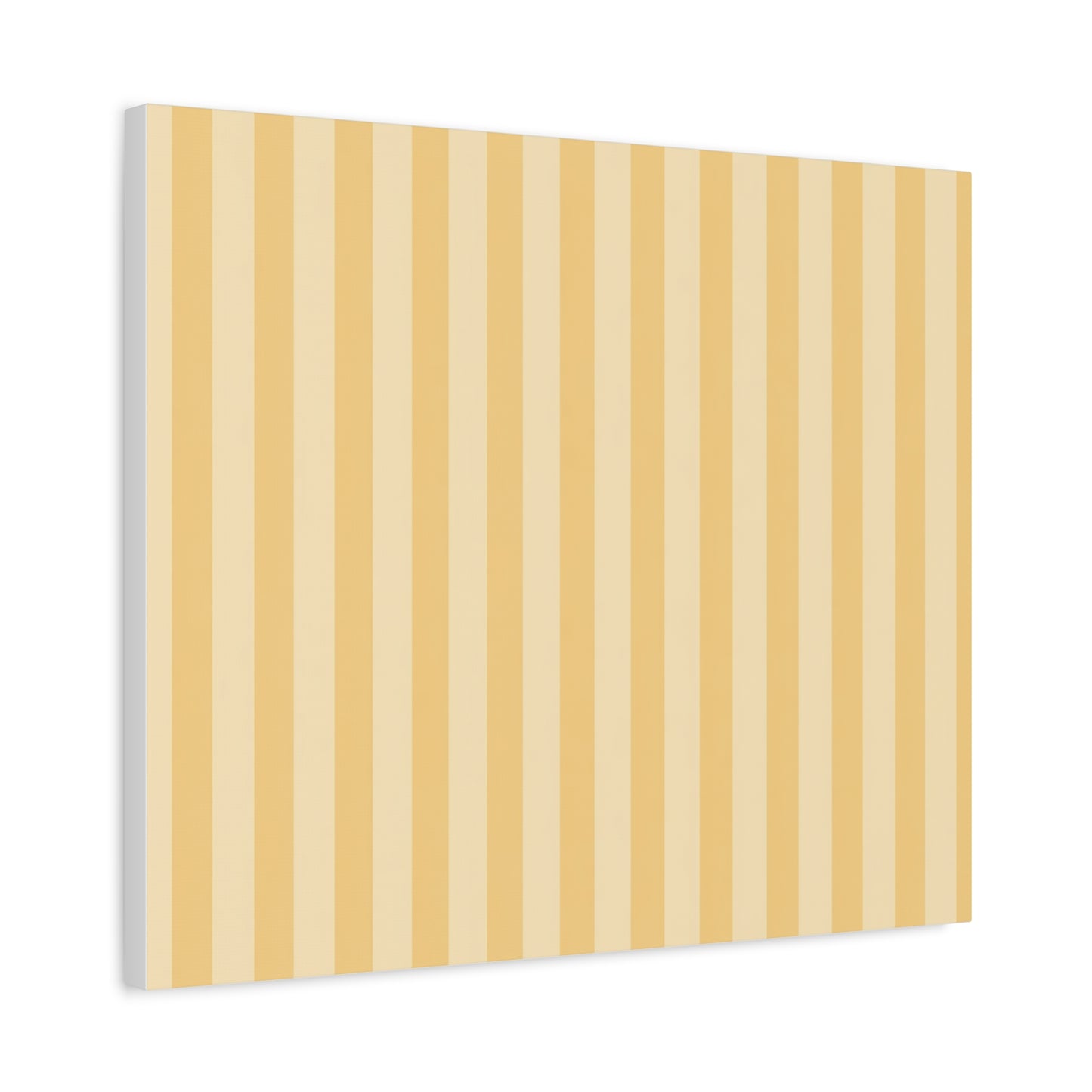 Buttercup Stripe Stretched Canvas Wall Art