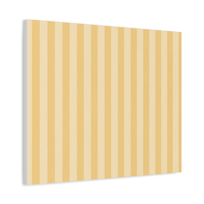 Buttercup Stripe Stretched Canvas Wall Art